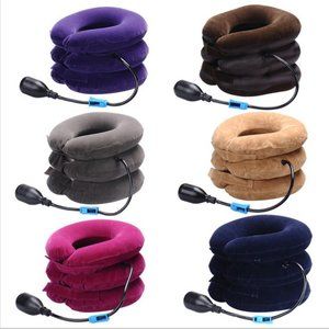 Adjustable Neck Traction Device for Instant Neck Pain Relief (1 Set Brown)